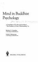Mind in Buddhist psychology : a translation of Ye-shes rgyal-mtshan's The necklace of clear understanding /