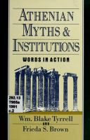 Athenian myths and institutions : words in action /