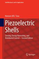 Piezoelectric Shells Sensing, Energy Harvesting, and Distributed Control-Second Edition /