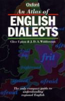 An atlas of English dialects /