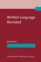 Written language revisited /