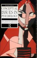 Conceptual issues in psychology /