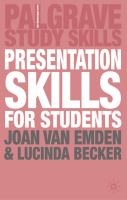 Presentation skills for students /