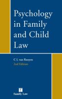 Psychology in family and child law /