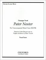Pater noster : for unaccompanied SSATB choir /