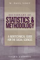 Dictionary of statistics & methodology : a nontechnical guide for the social sciences /