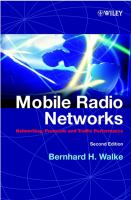 Mobile radio networks : networking, protocols, and traffic performance /