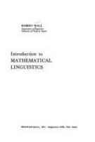 Introduction to mathematical linguistics.