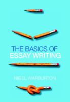The basics of essay writing /