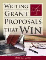 Writing grant proposals that win /