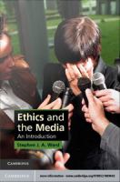 Ethics and the Media An Introduction.