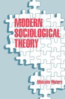Modern sociological theory /