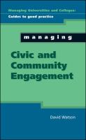 Managing civic and community engagement