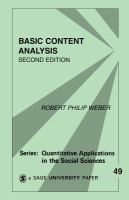 Basic content analysis /