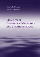 Elements of continuum mechanics and thermodynamics /