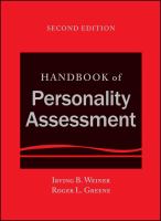 Handbook of personality assessment /