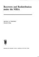 Recovery and redistribution under the NIRA /