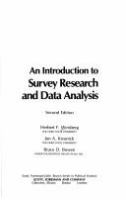 An introduction to survey research and data analysis /