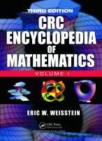 CRC encyclopedia of mathematics /