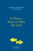 Is there a duty to obey the law? /