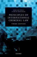 Principles of international criminal law /