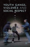 Youth gangs, violence and social respect exploring the nature of provocations and punch-ups /