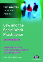 Law and the social work practitioner a manual for practice /