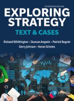 Exploring strategy : text and cases /