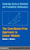 The coordinate-free approach to linear models
