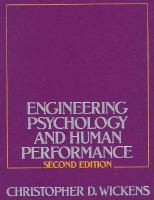 Engineering psychology and human performance /