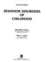 Behavior disorders of childhood /