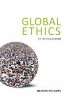 Global ethics : an introduction /