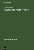 Religion and truth : towards an alternative paradigm for the study of religion /