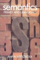 Semantics : primes and universals /