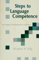 Steps to language competence : developing metalinguistic strategies /