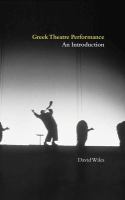 Greek theatre performance : an introduction /