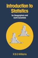 Introduction to statistics for geographers and earth scientists /