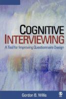 Cognitive interviewing : a tool for improving questionnaire design /