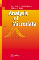 Analysis of microdata /