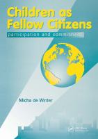 Children as fellow citizens : participation and commitment /