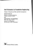 Soil mechanics in foundation engineering /