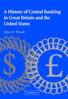 A history of central banking in Great Britain and the United States /