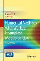 Numerical methods with worked examples : Matlab edition /