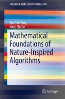 Mathematical foundations of nature-inspired algorithms /