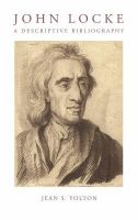 John Locke : a descriptive bibliography /