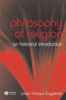 Philosophy of religion : an historical introduction /