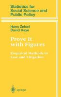 Prove it with figures : empirical methods in law and litigation /