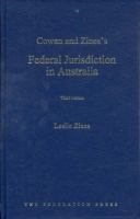 Cowen and Zines's federal jurisdiction in Australia /