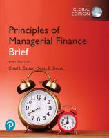 Principles of managerial finance,
